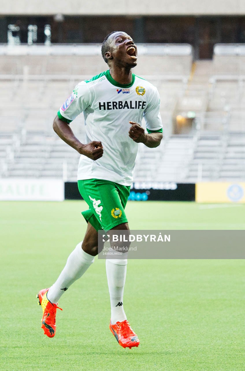Hammarbys Amadaiya Rennie jublar