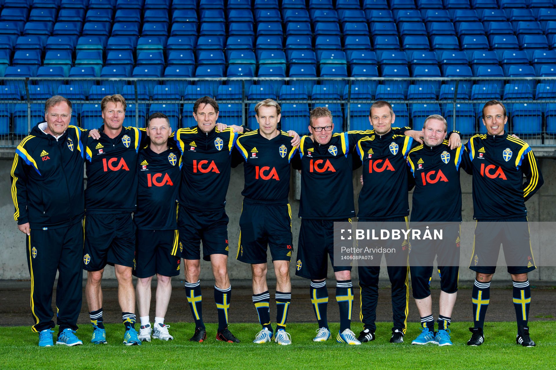 Lagbild U21 Sverige, från vänster, Gerhard Sager,