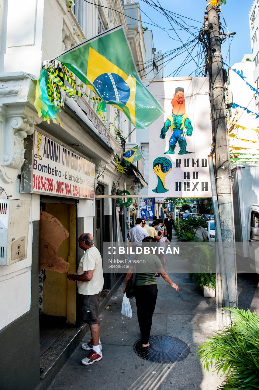Hulk på en skylt. Miljöbilder i Rio de Janeiro