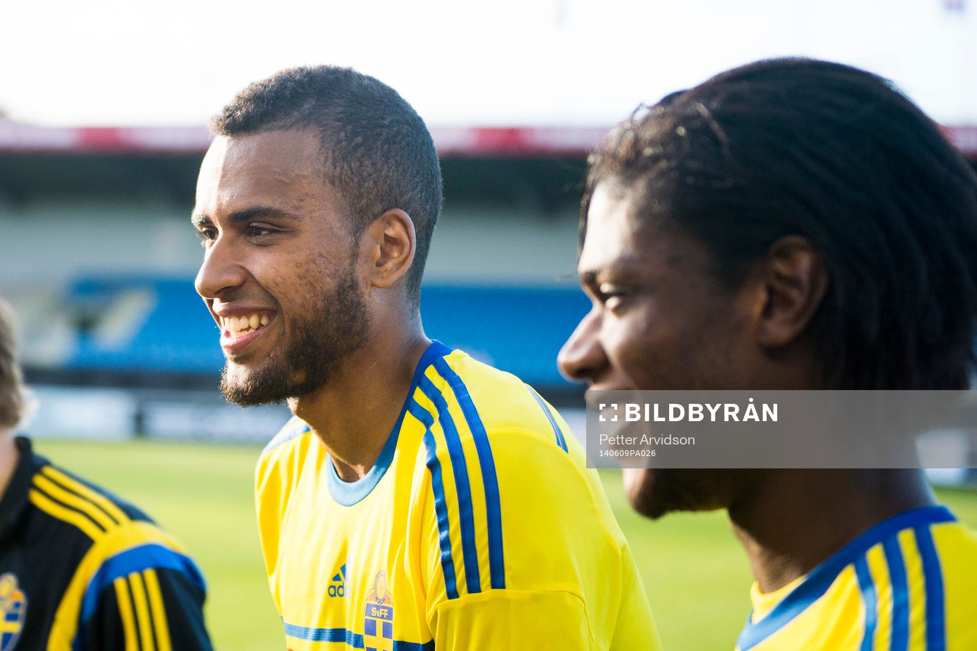 Sveriges Isaac Kiese Thelin och Joseph Baffo