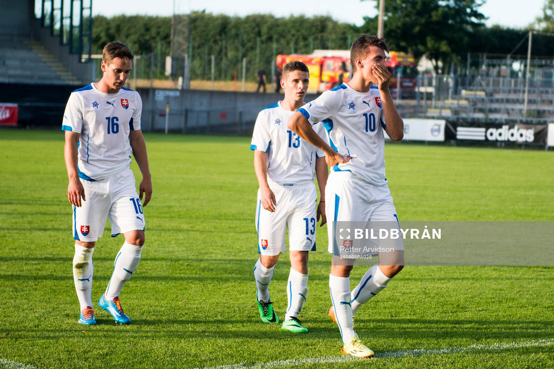 Slovakiens Simon Smehýl, Nikolas Spalek och Lukás