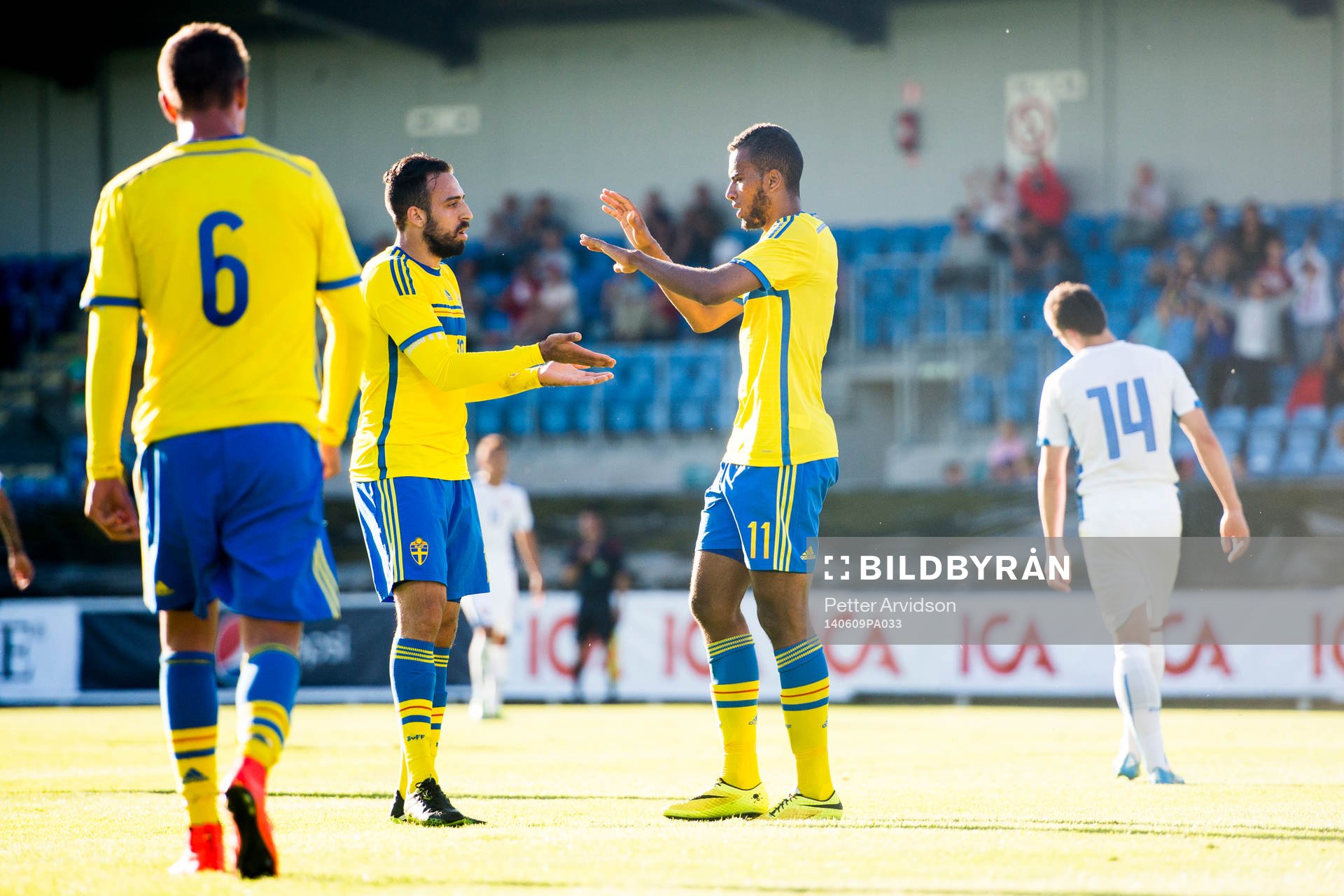 Sveriges Kristoffer Peterson, Abdulrahman Khalili och Isaac