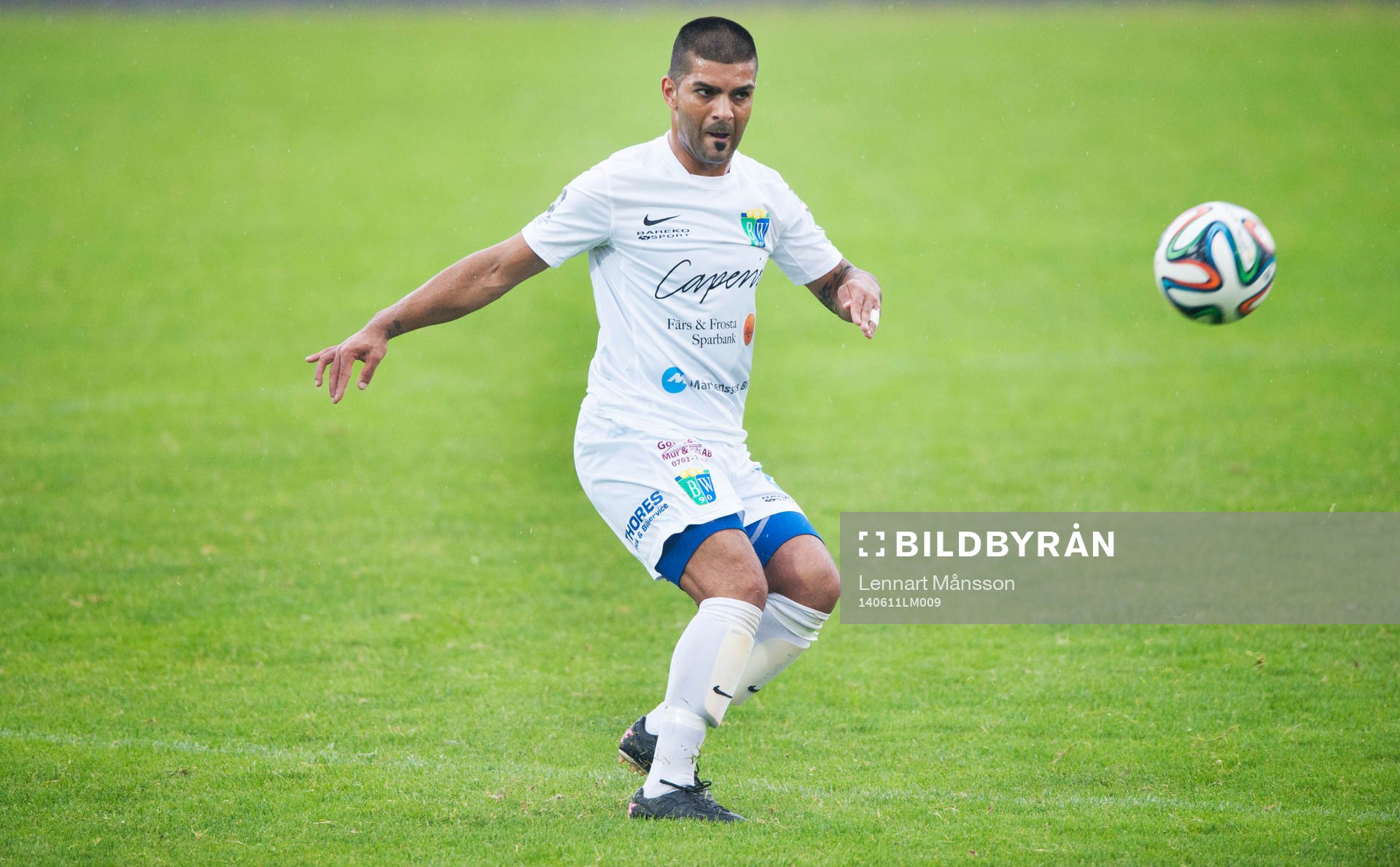 Bovar Karim, BW 90,  i matchen i DM mellan IFK Hässleholm och BW90 i Hässleholm 11 juni.