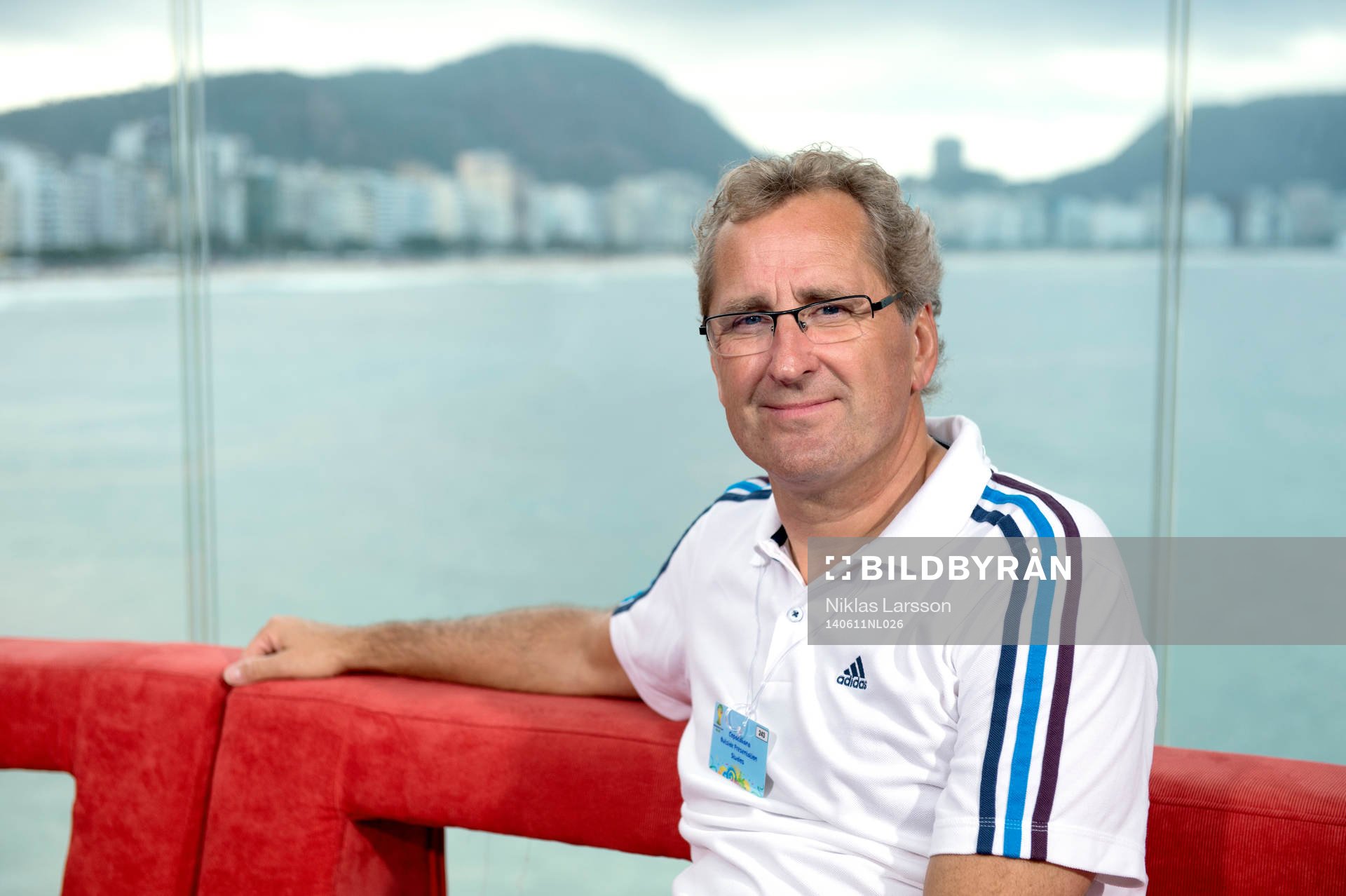 Erik Hamrén i SVTs studio