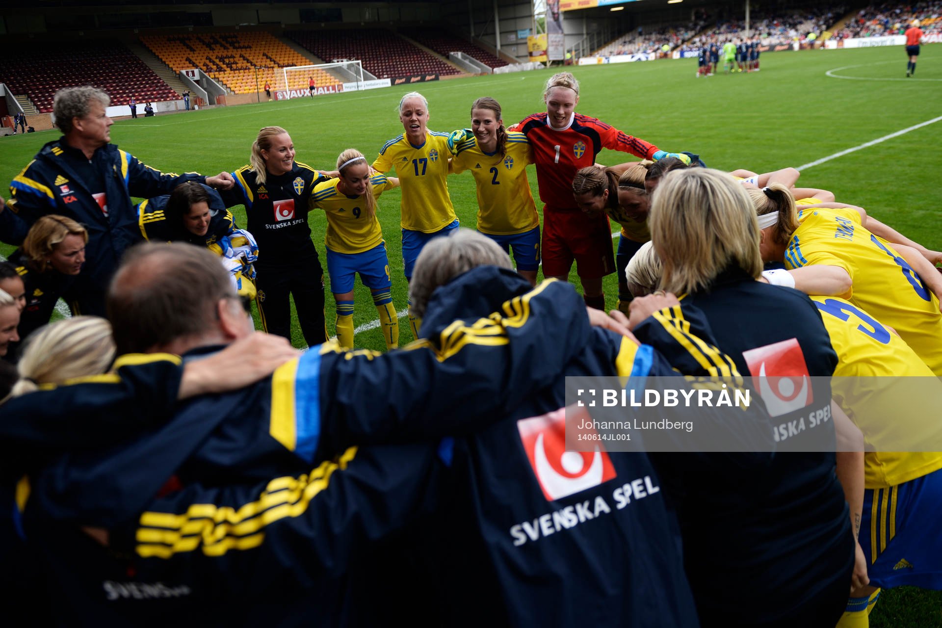 Sveriges pep-talk innan fotbollsmatchen i VM-kvalet mellan