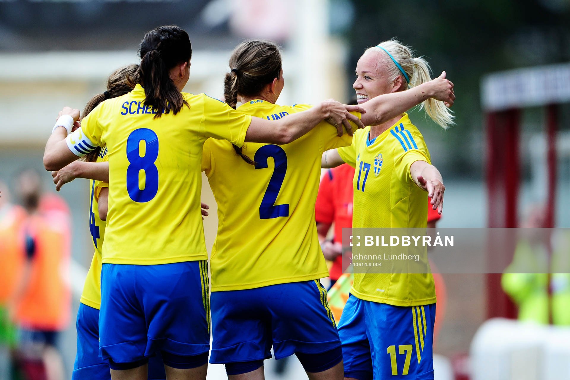 Sveriges Caroline Seger jublar