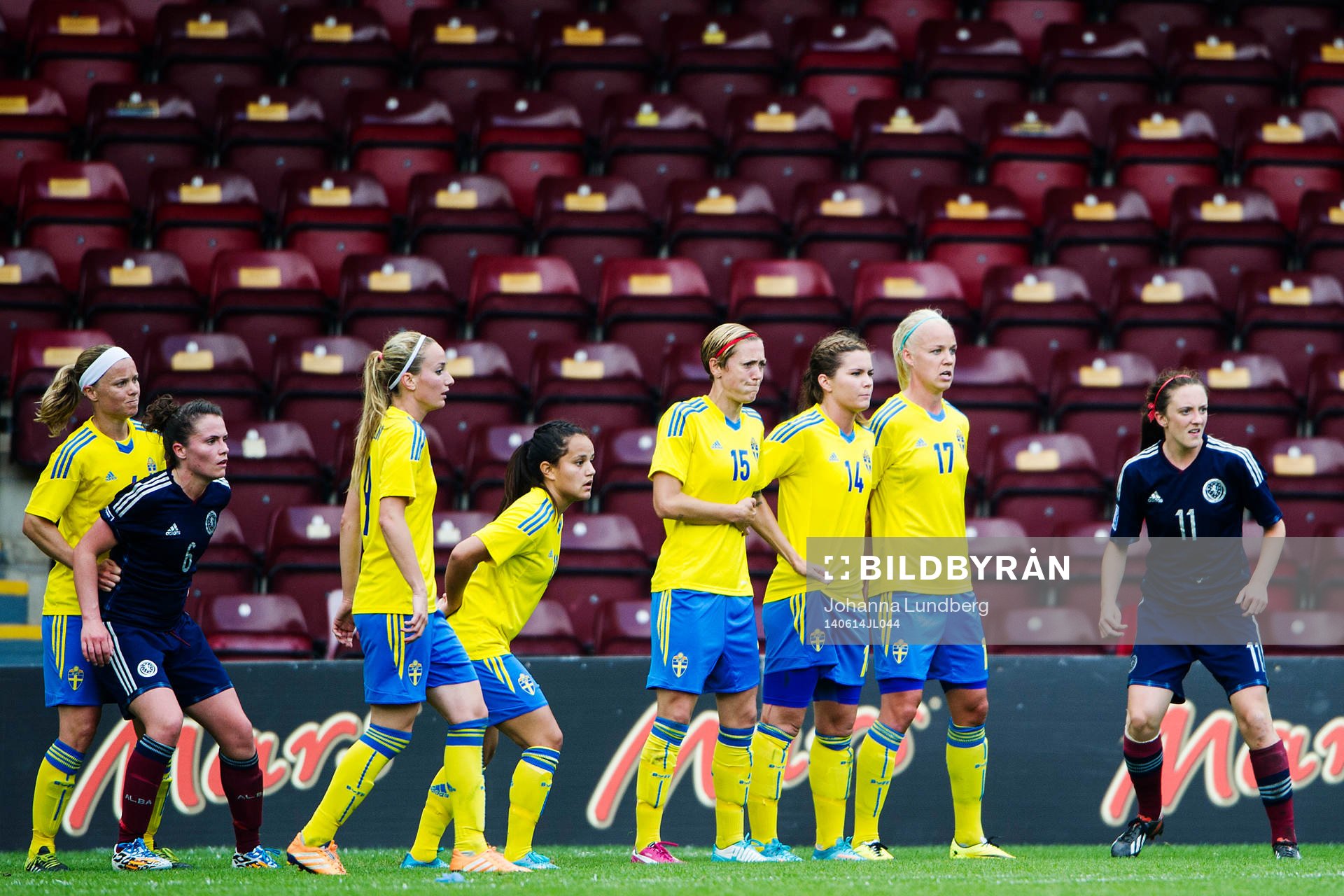 Sveriges Sara Thunebro, Kosovare Asllani , Malin Diaz,