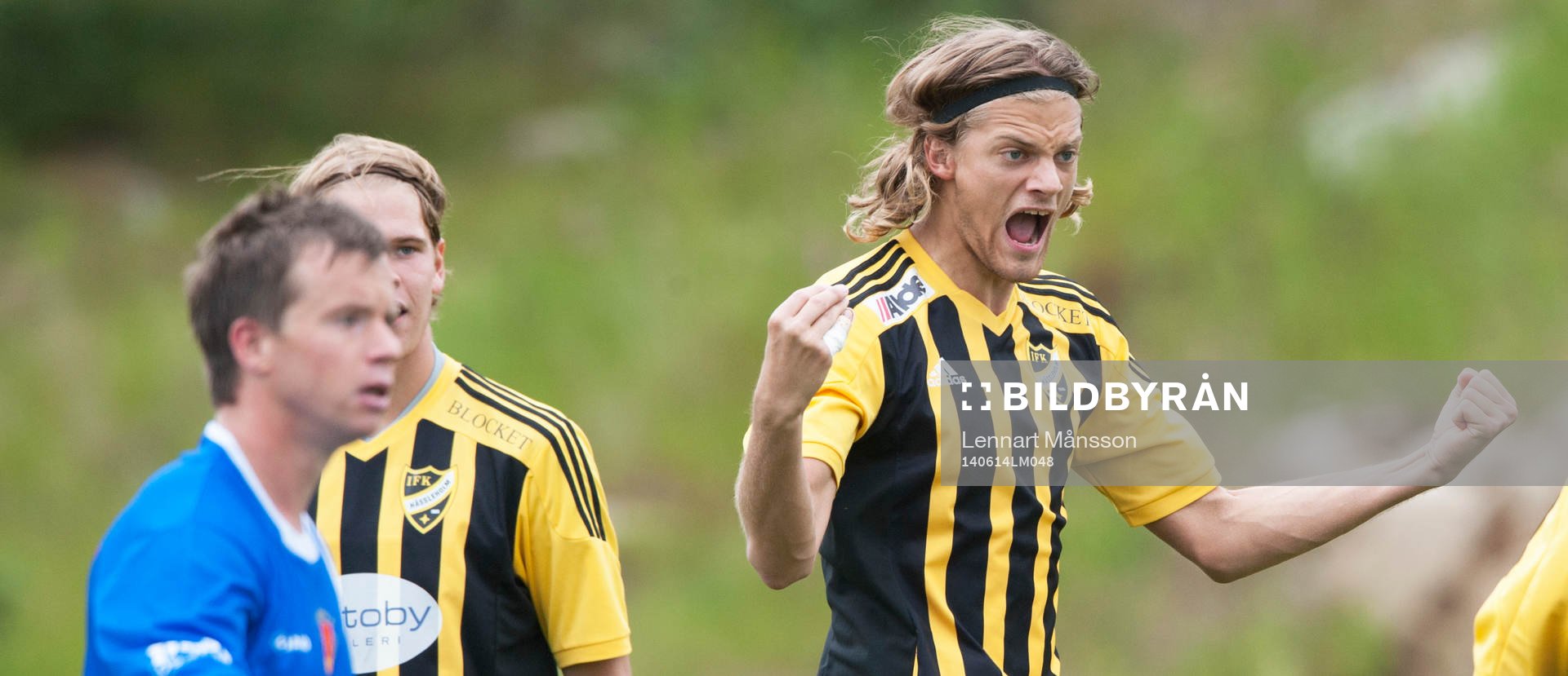 Hässleholms Linus Karlsson har gjort 1-3 i matchen i