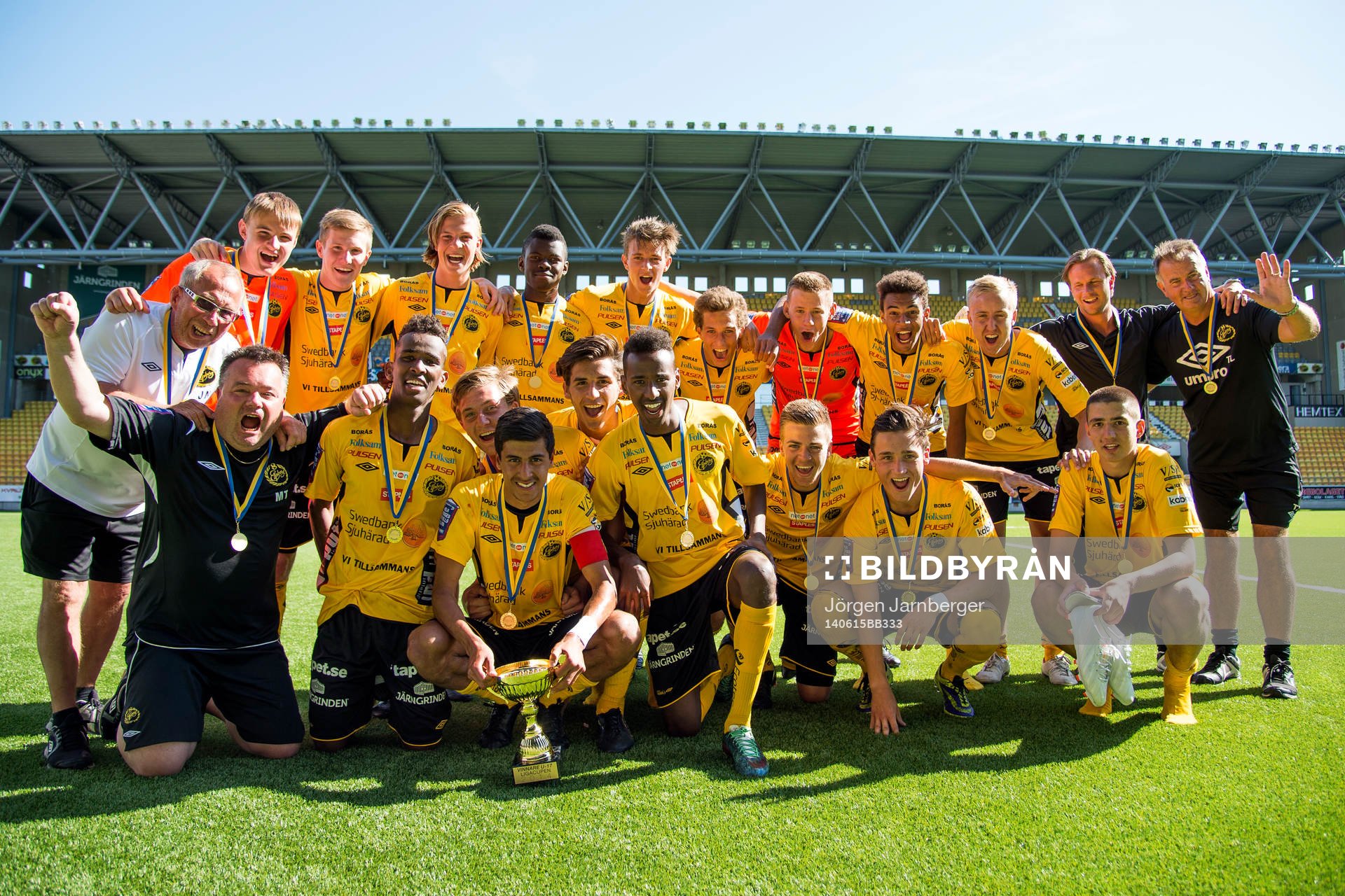 Elfsborgs spelarna jublar