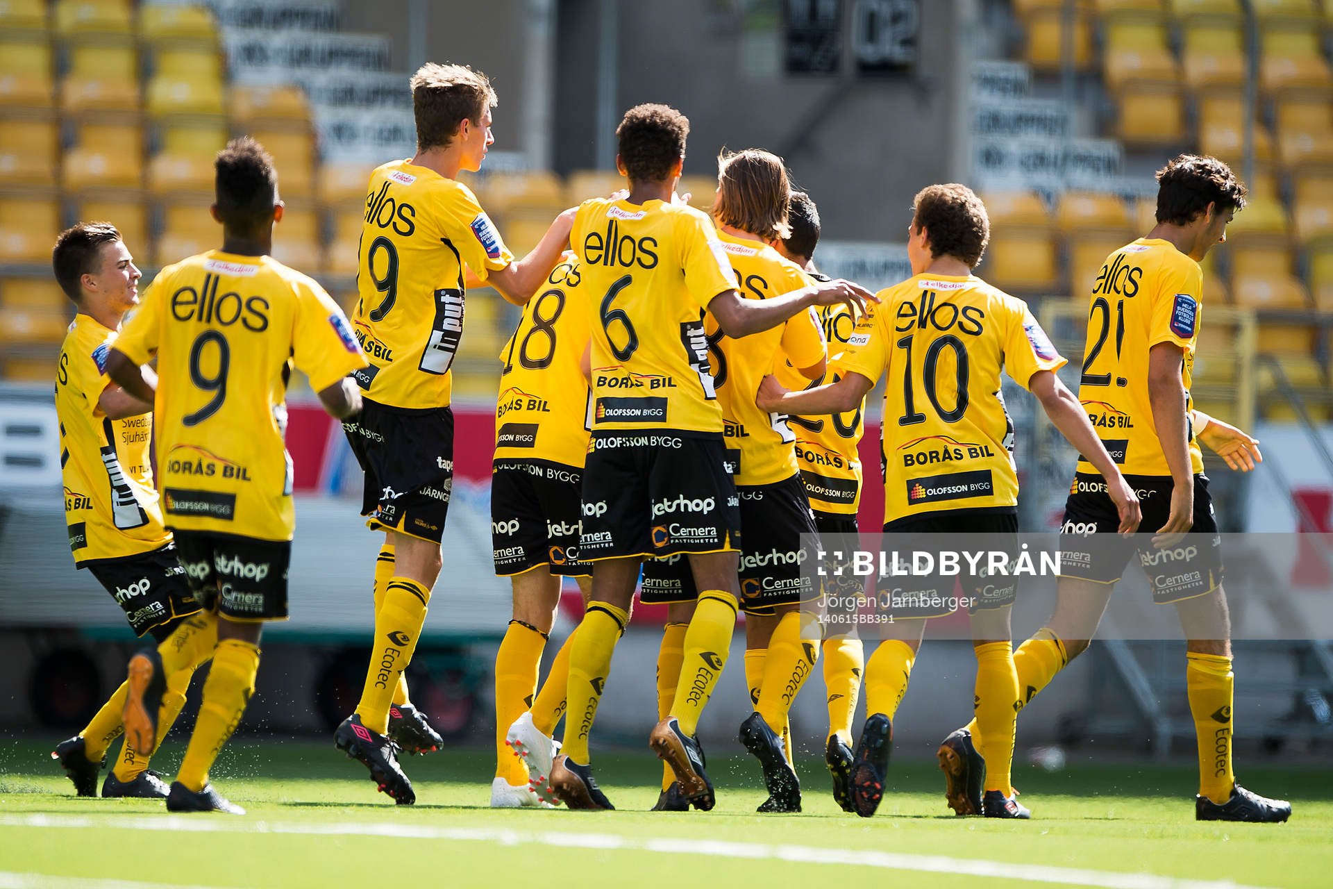 Elfsborgs spelarna jublar