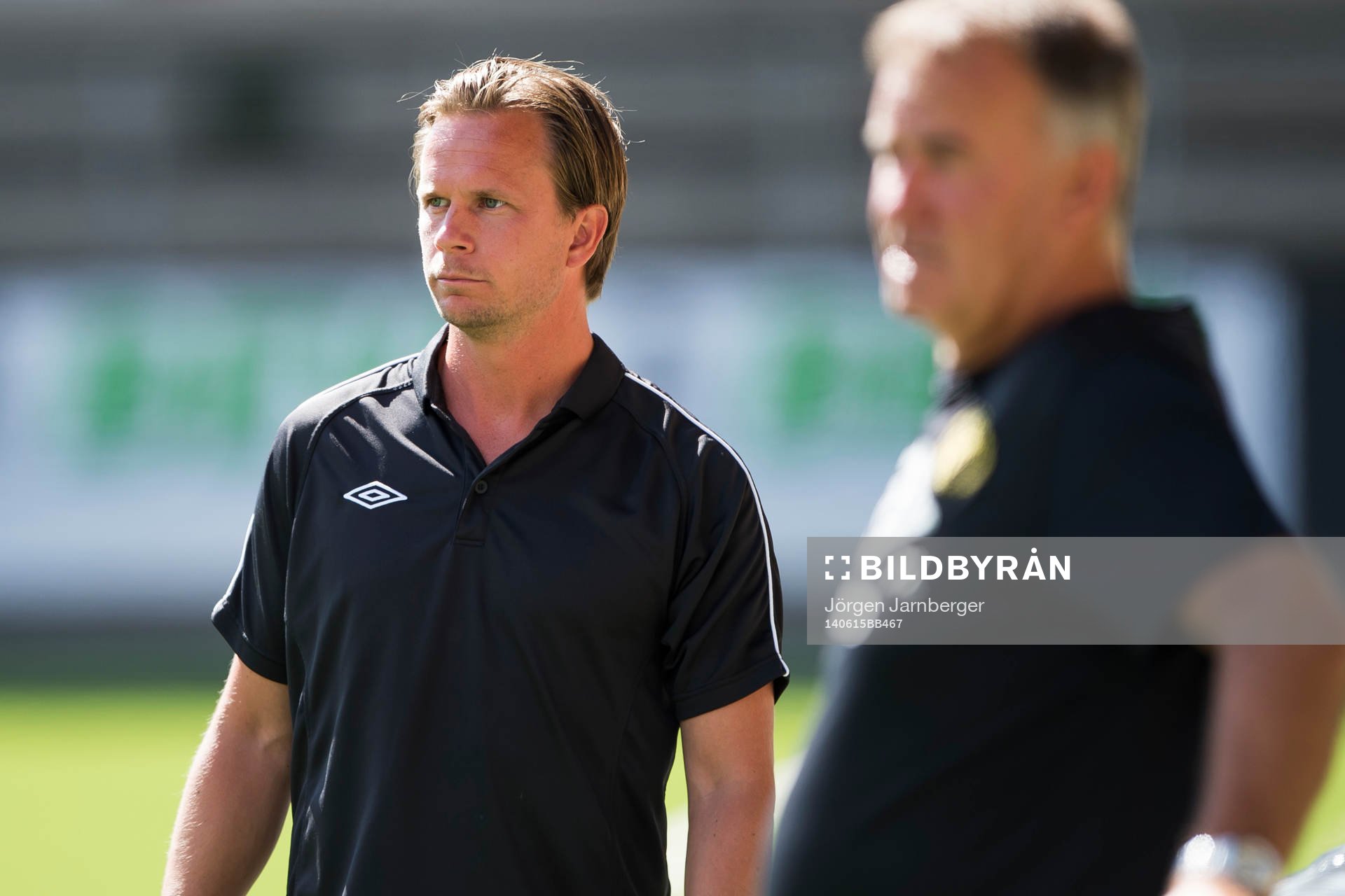 Elfsborgs tränare Tobias Linderoth med tränare Tony