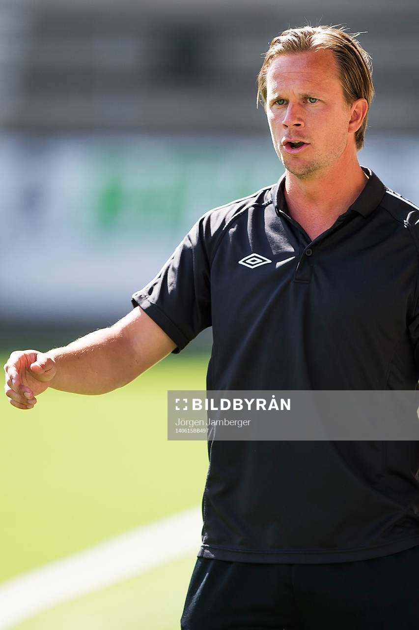 Elfsborgs tränare Tobias Linderoth med tränare Tony