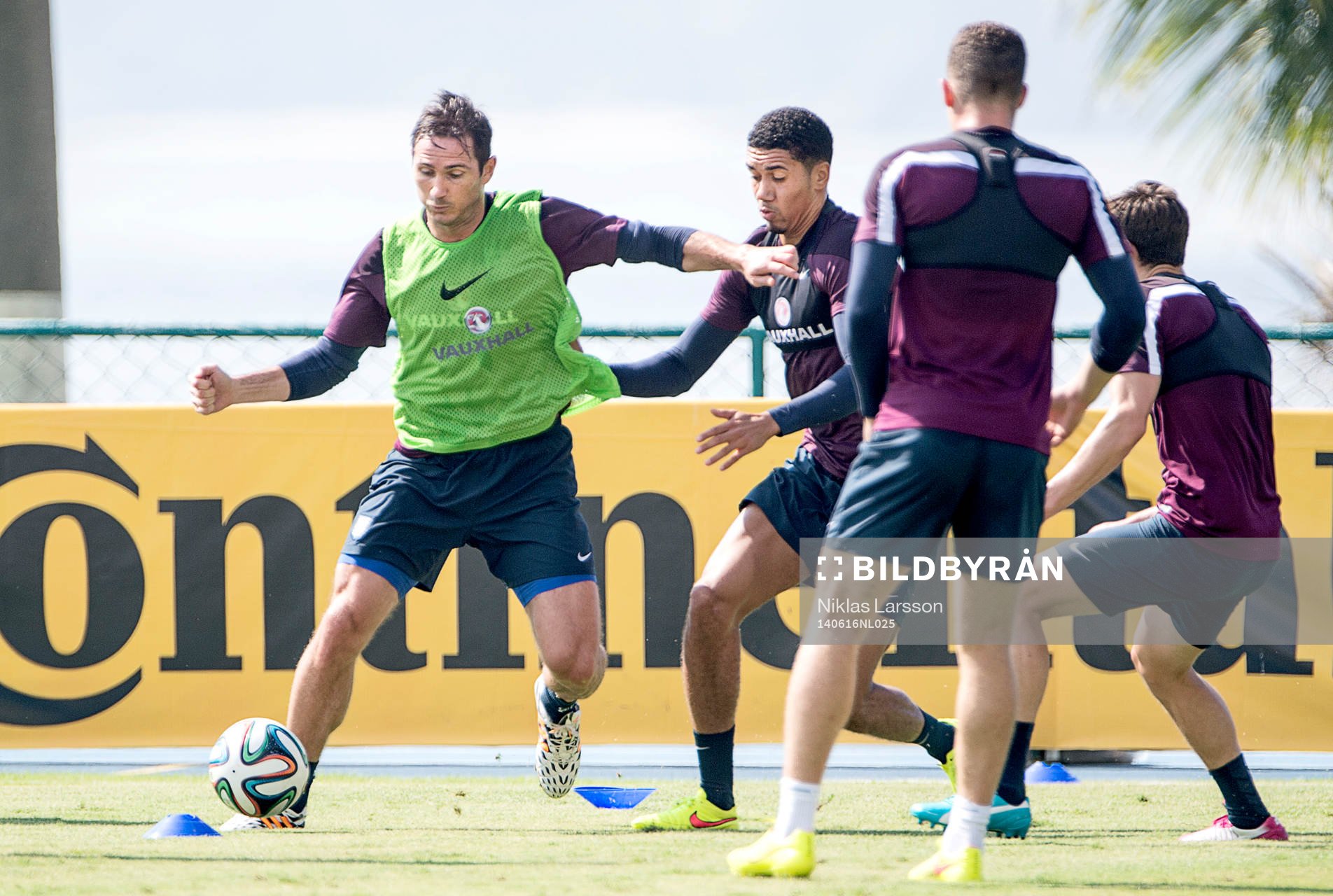 Englands Frank Lampard under Englands träning under Fotbolls-VM den 16 juni 2014 i Rio de Janeiro.