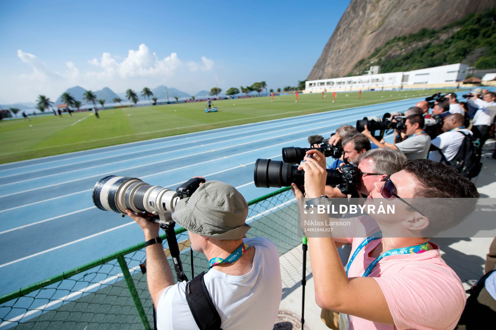 Fotografer på Englands träningsanläggning