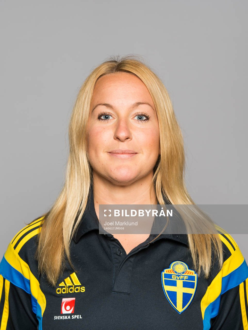 Sveriges damfotbollandslags administratör Linn Backe