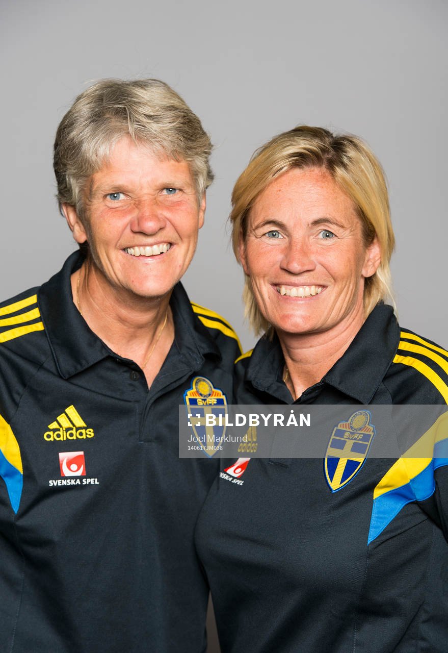 Sveriges damfotbollandslags förbundskapten Pia Sundhage