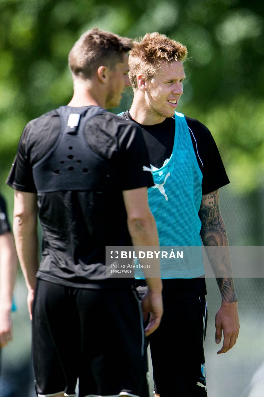 Malmö FFs Markus Rosenberg och Pontus Jansson