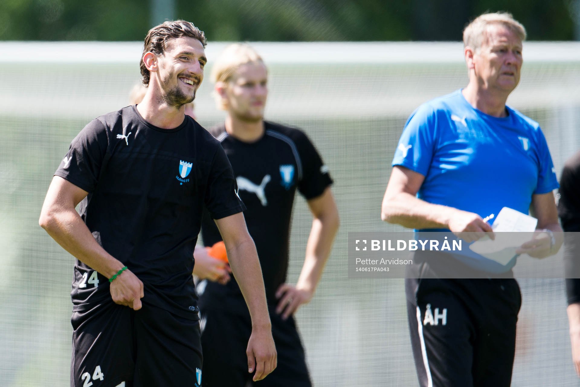 Före detta Malmö FF spelaren Agon Mehmeti och tränare
