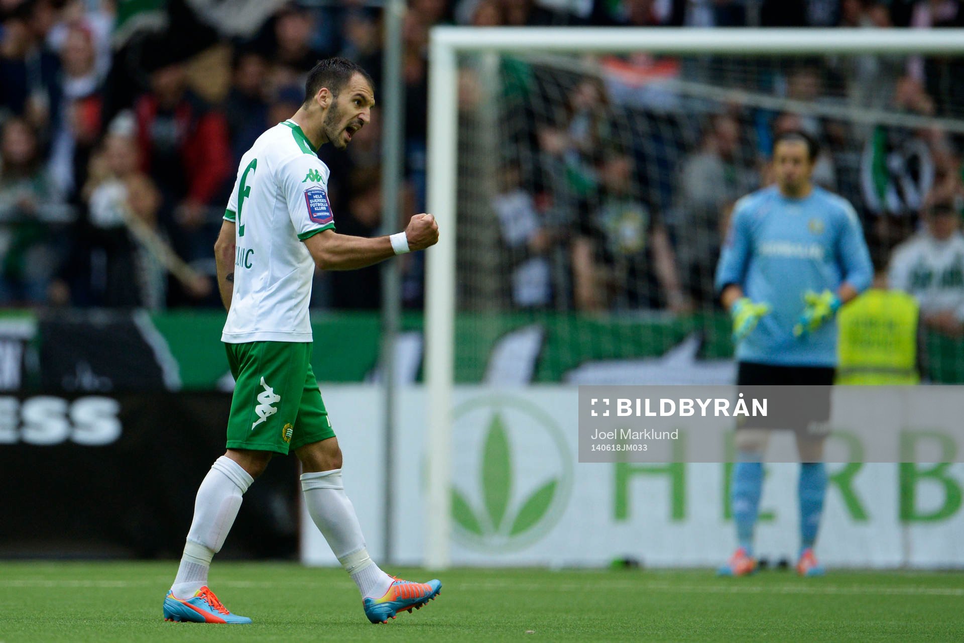Hammarbys Marko Mihajlovic jublar