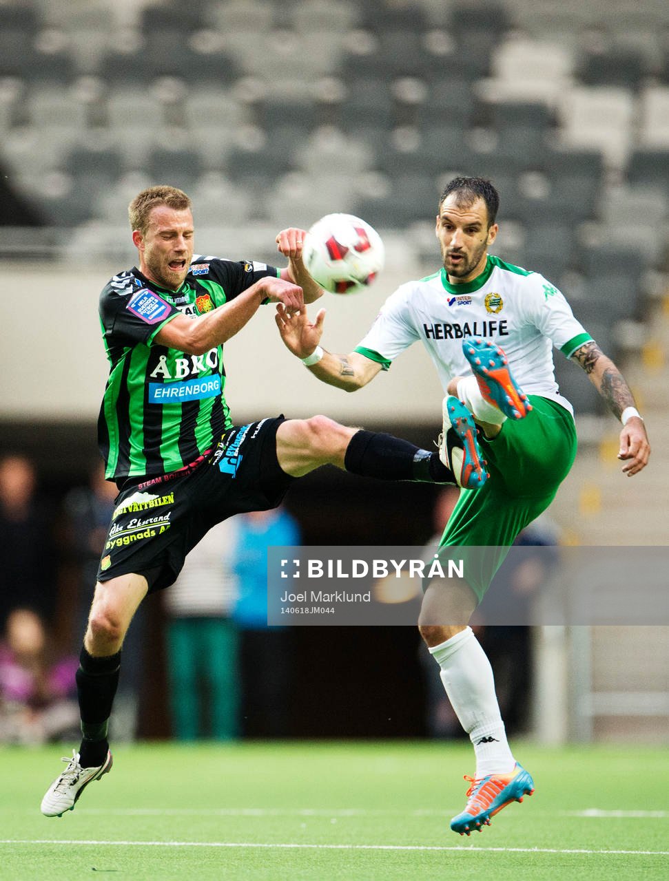 GAIS Joel Johansson utmanar Hammarbys Marko Mihajlovic