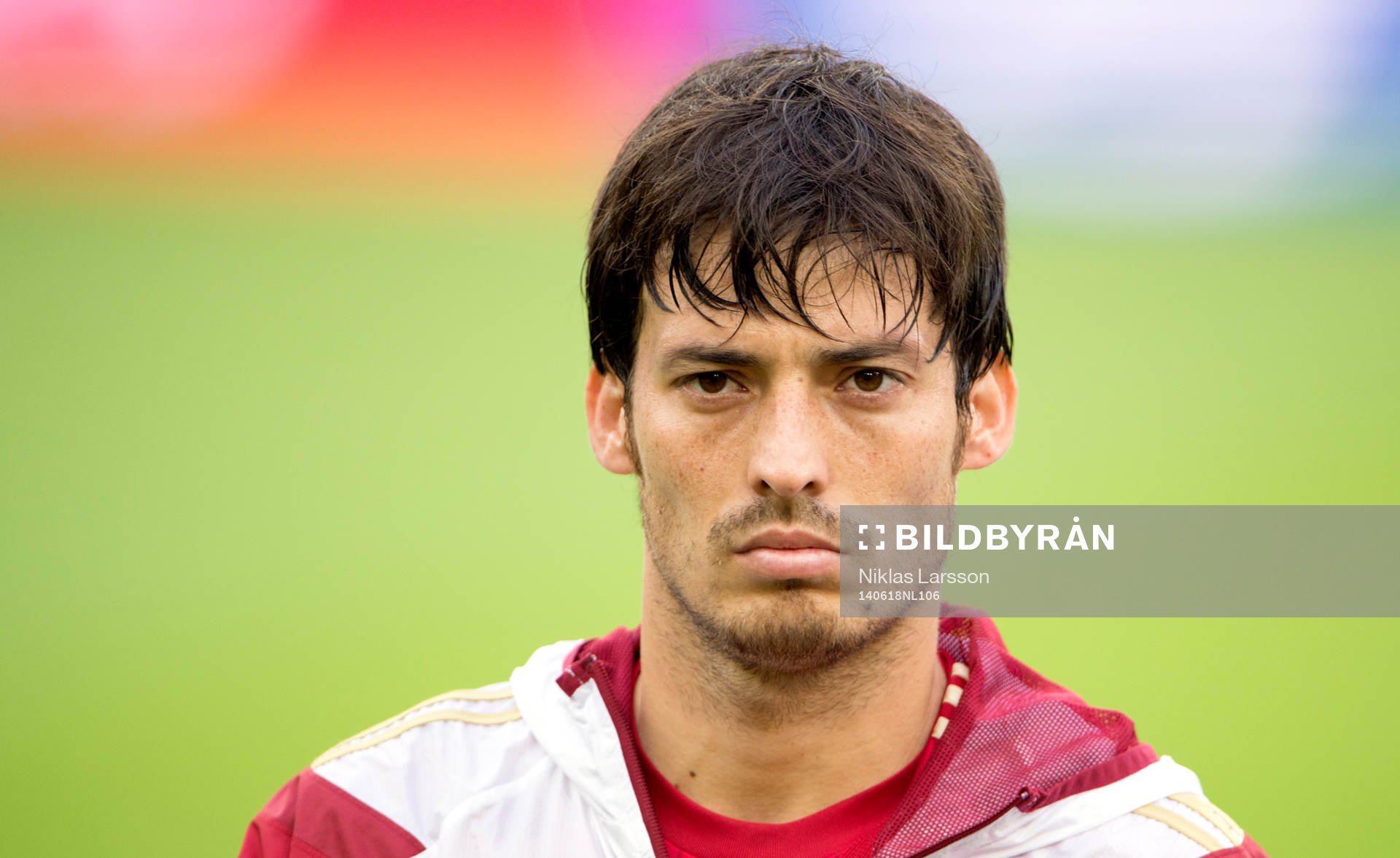 Spaniens David Silva under fotbollsmatchen mellan Spanien och Chile under Fotbolls-VM den 18 juni 2014 i Rio de Janeiro.