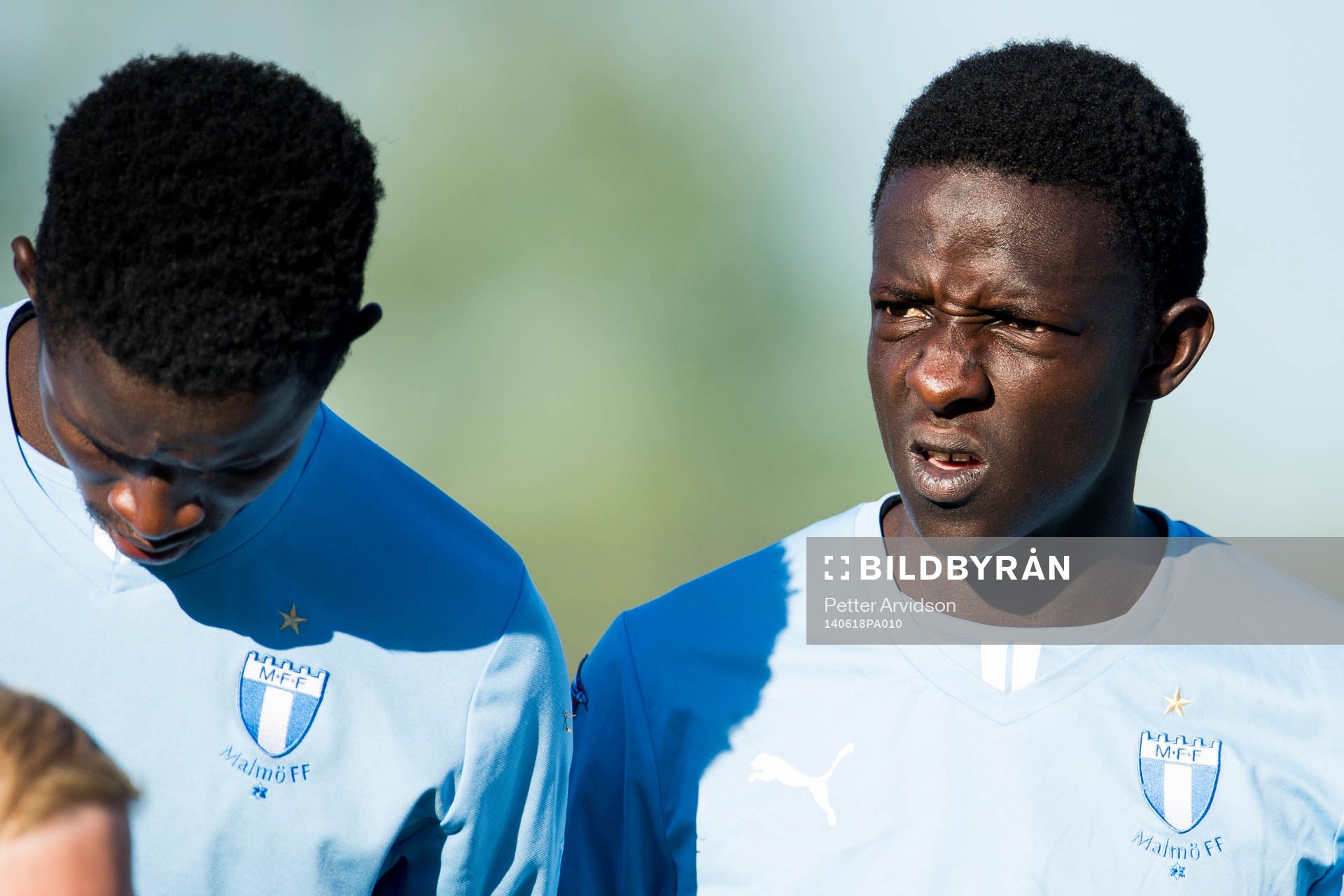 Malmö FFs provspelare Seydina Keita och Osseynou Ndiaye