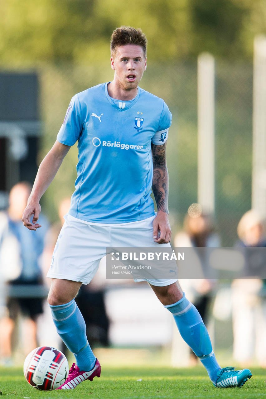Malmö FFs Pontus Jansson som gjorde sin sista match innan