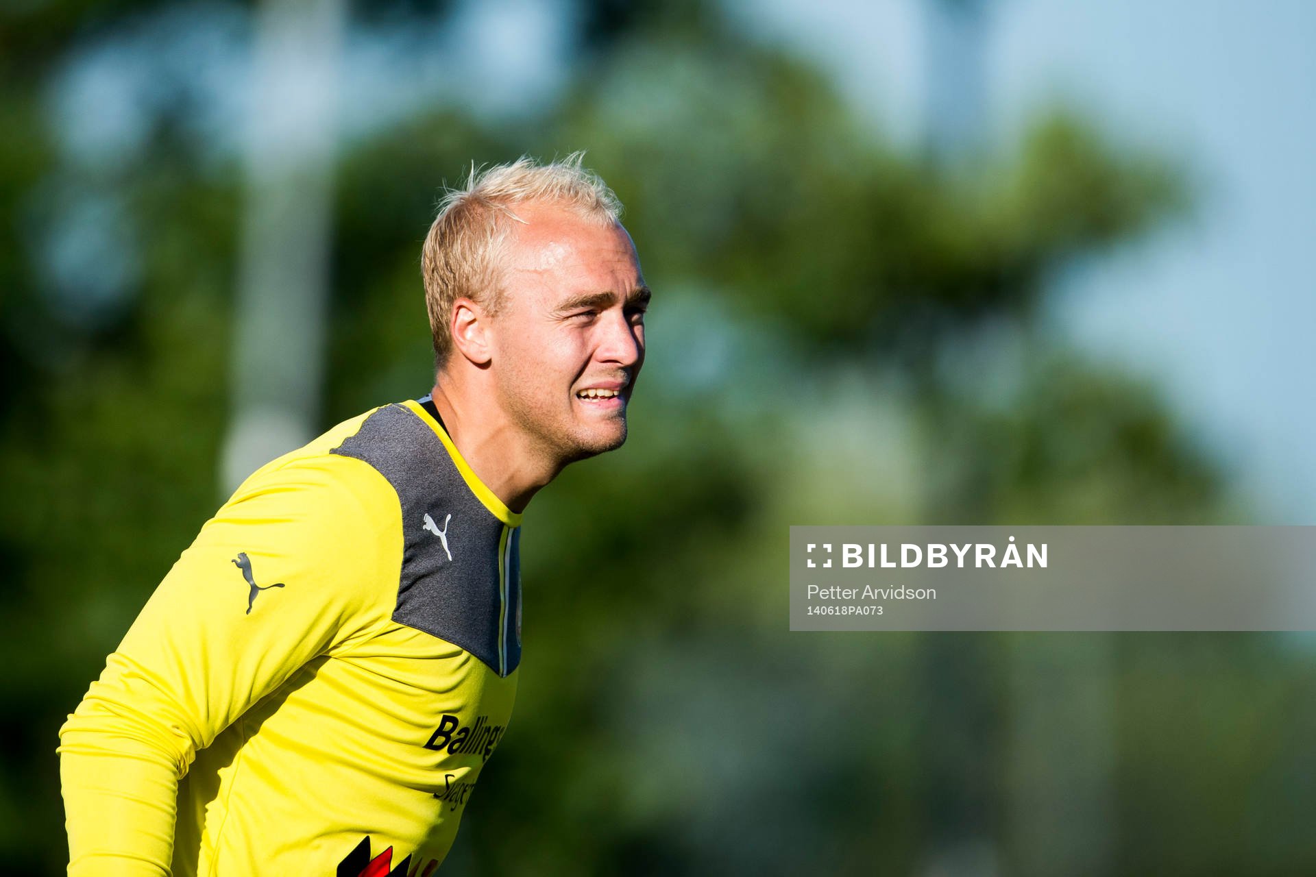 Höllvikens målvakt Marcus Eskilsson