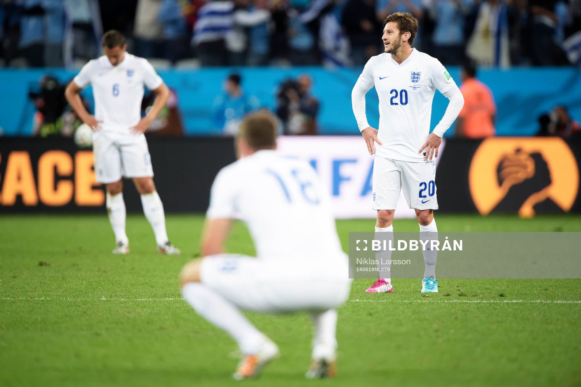 Englands Adam Lallana deppar