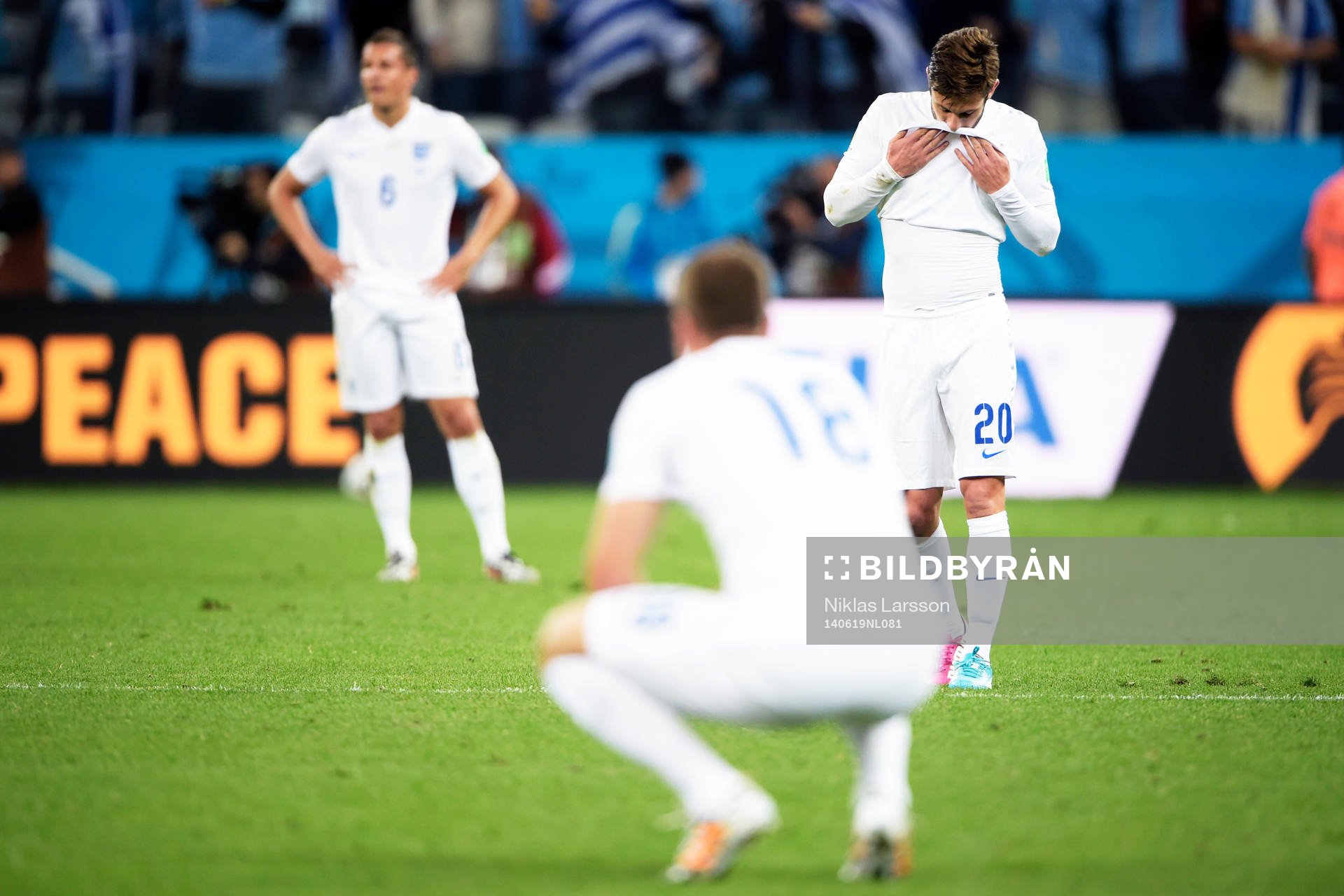 Englands Adam Lallana deppar
