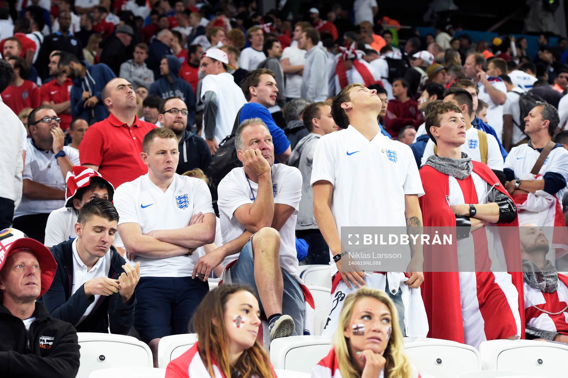 Englands fans deppar