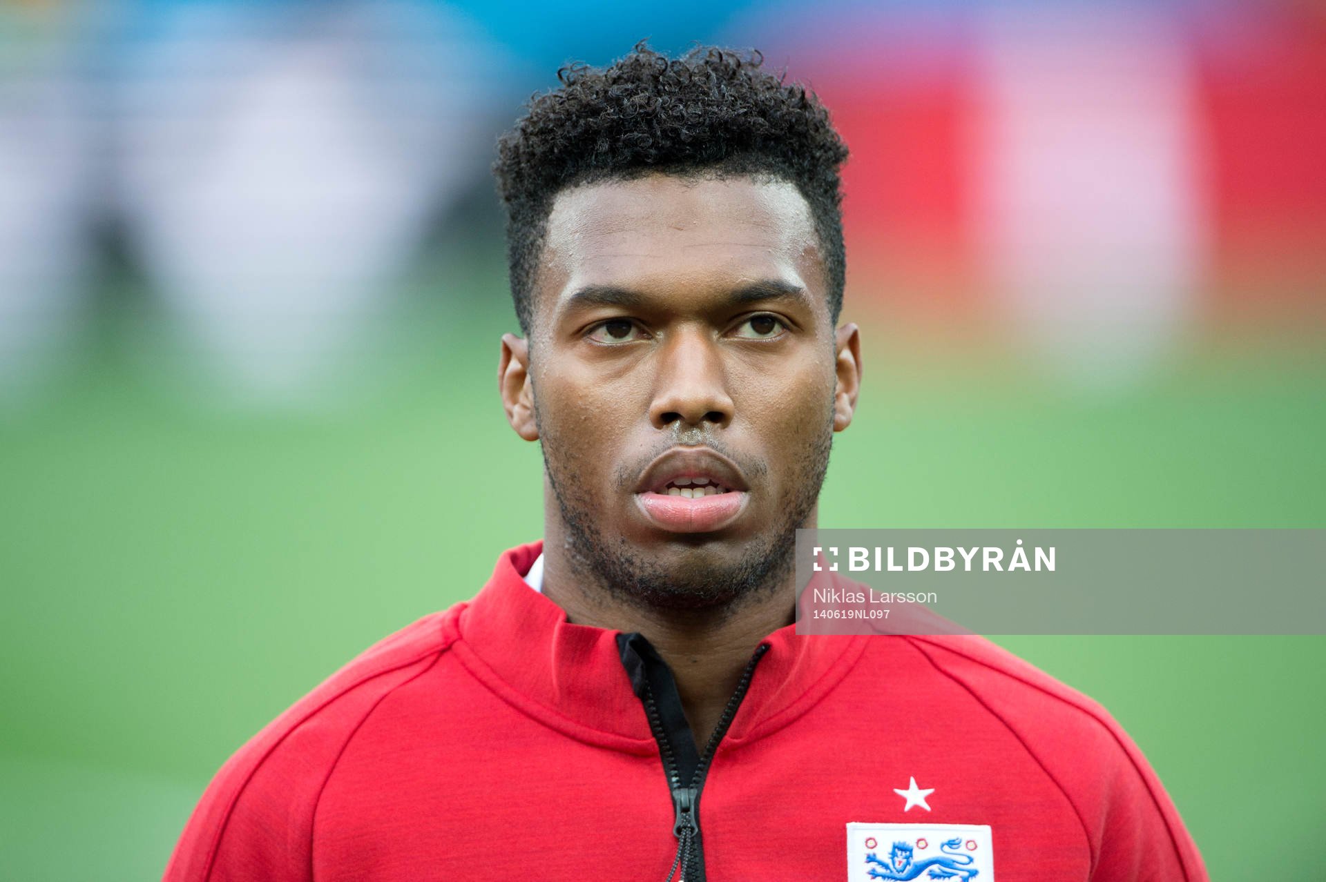 Englands Daniel Sturridge under fotbollsmatchen mellan Spanien och Chile under Fotbolls-VM den 19 juni 2014 i Sao Paulo.