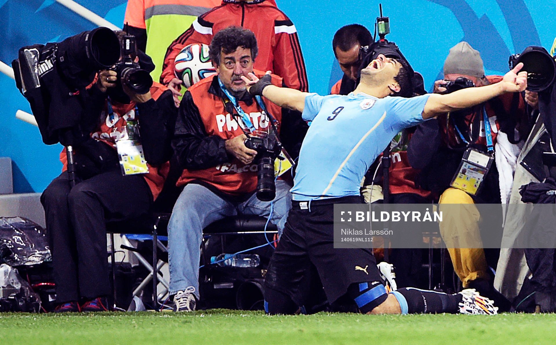 Uruguays Luis Suarez jublar