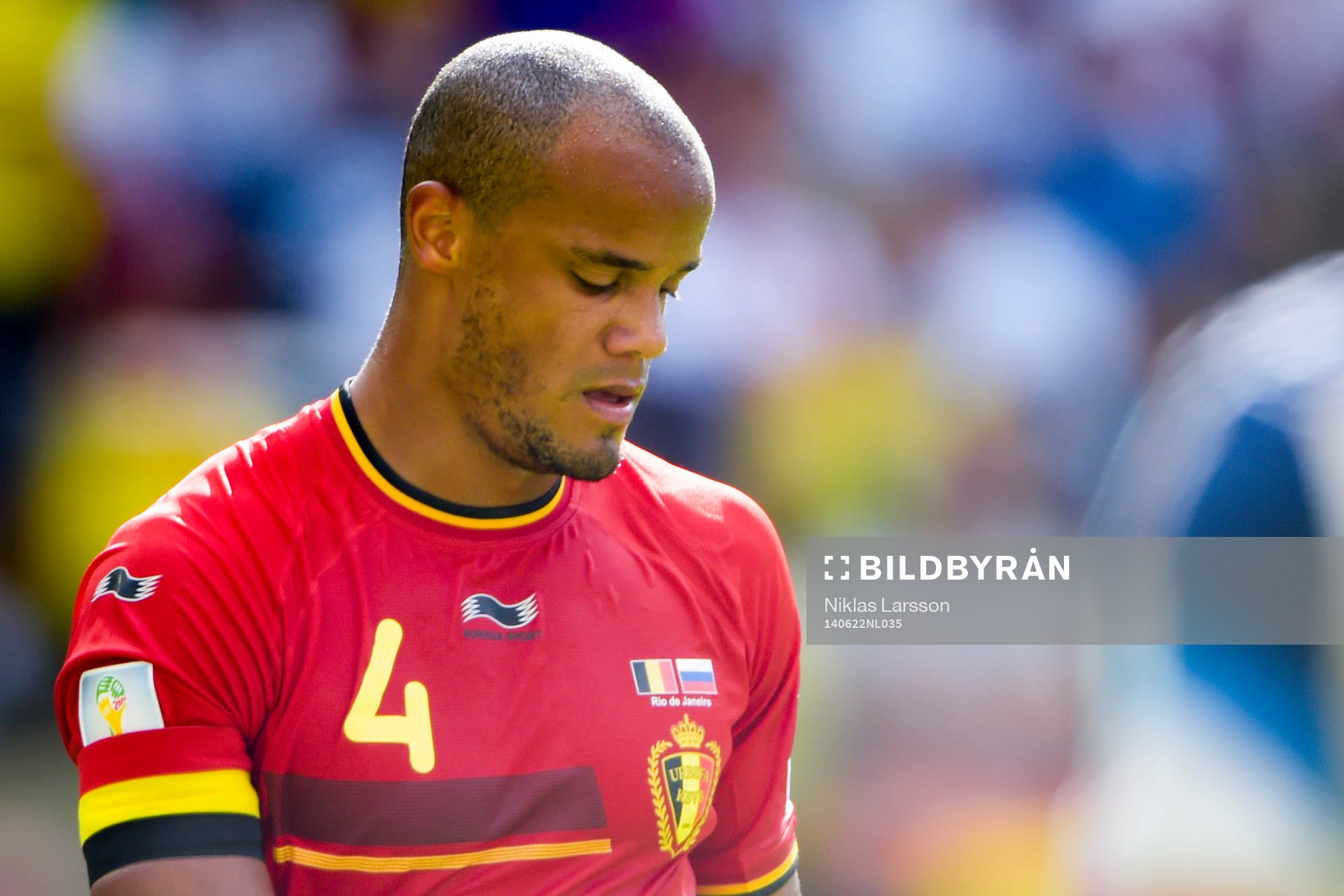 Belgiens Vincent Kompany deppar
