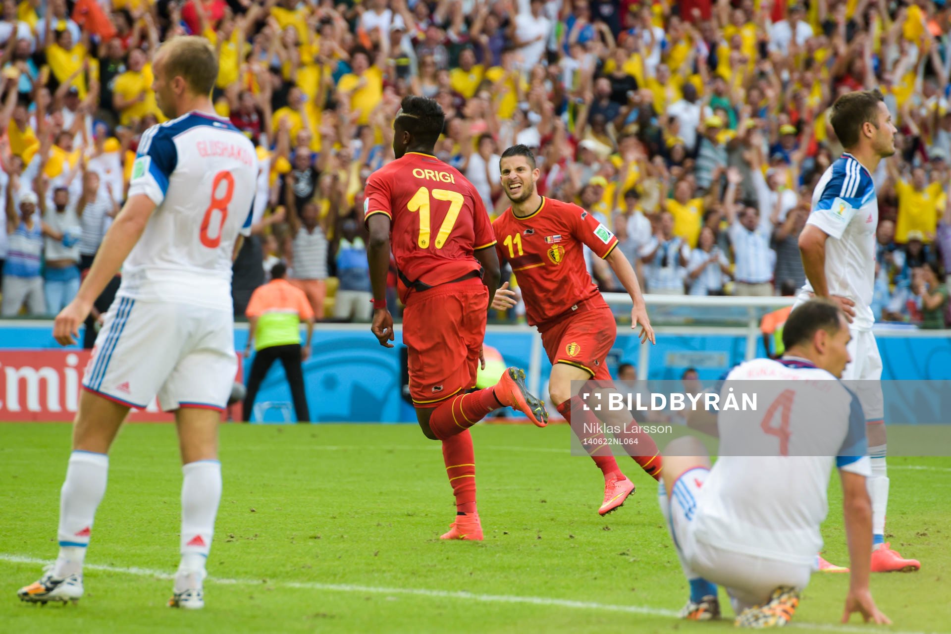 Belgiens Divock Origi jublar