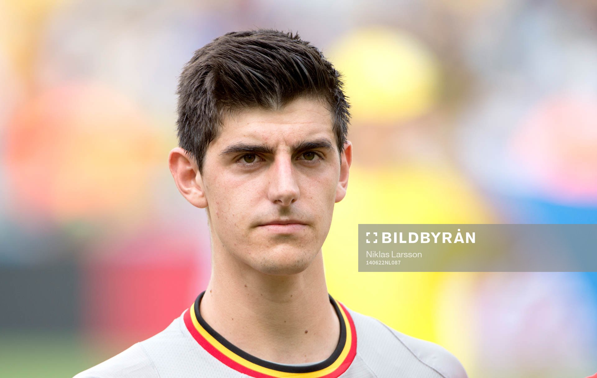 Belgiens målvakt Thibaut Courtois