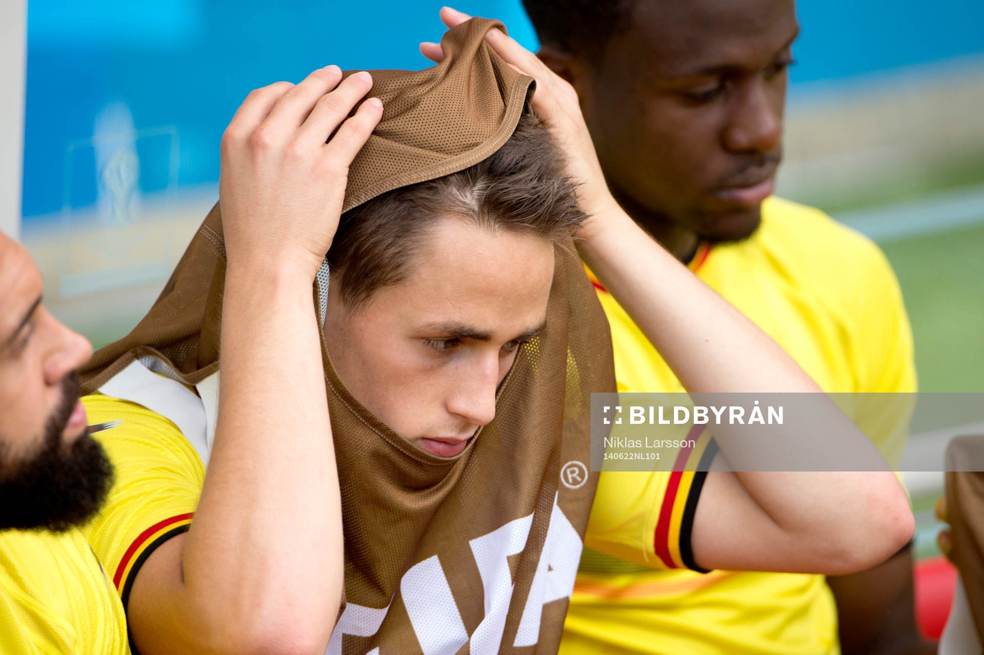 Belgiens Adnan Januzaj på avbytarbänken