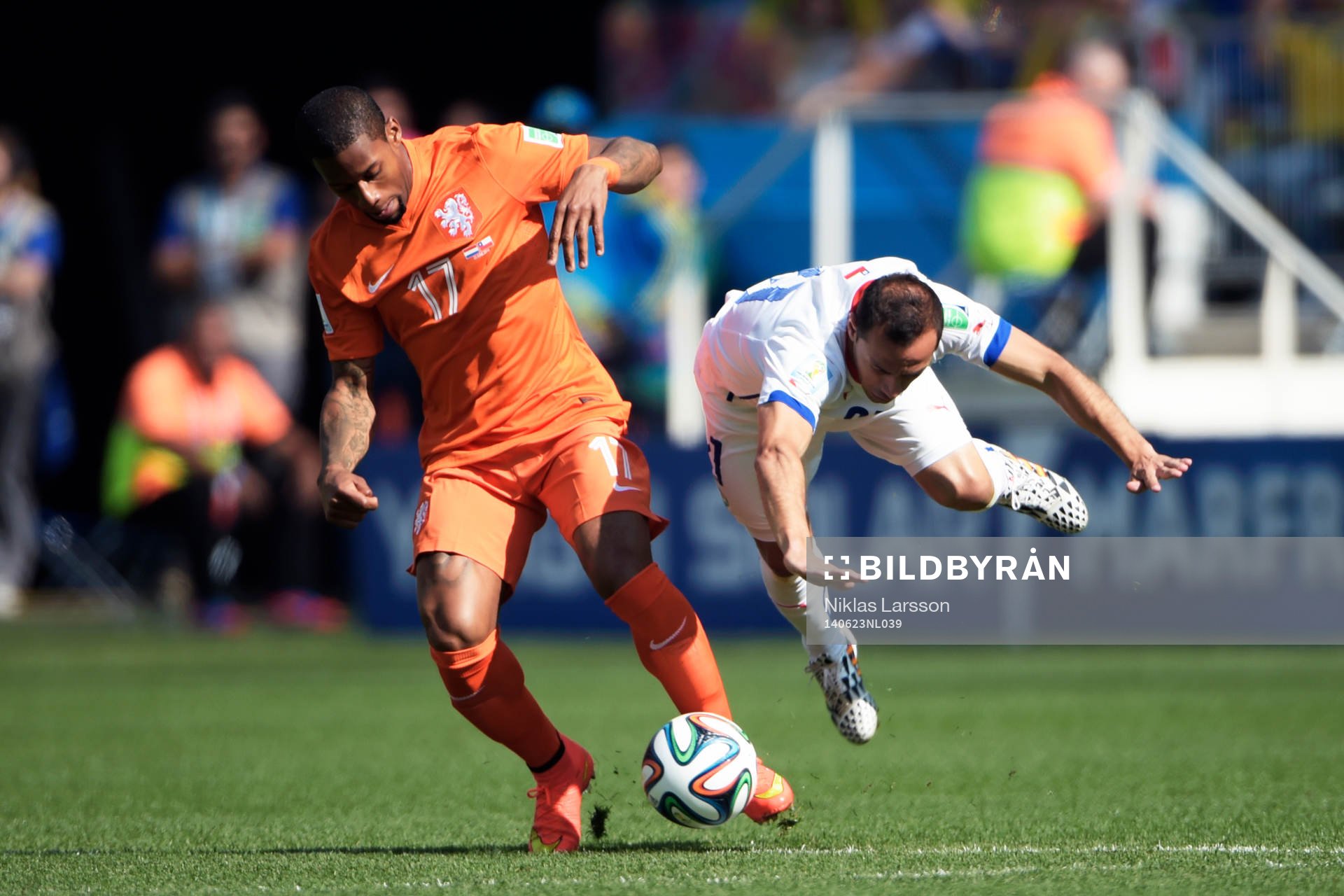 Chiles Marcelo Diaz och Hollands Jeremain Lens