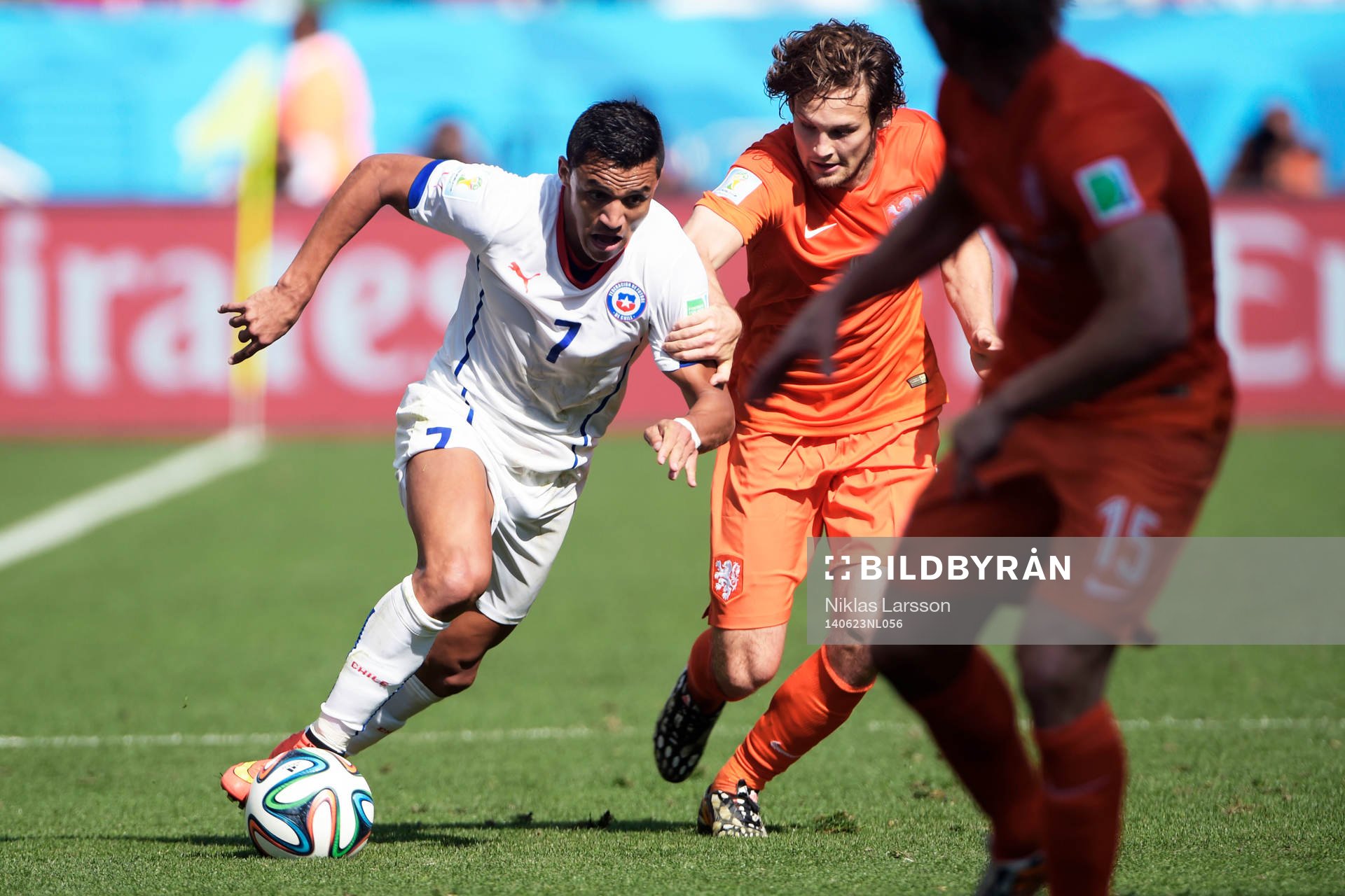 Hollands Daley Blind och Chiles Alexis Sanchez