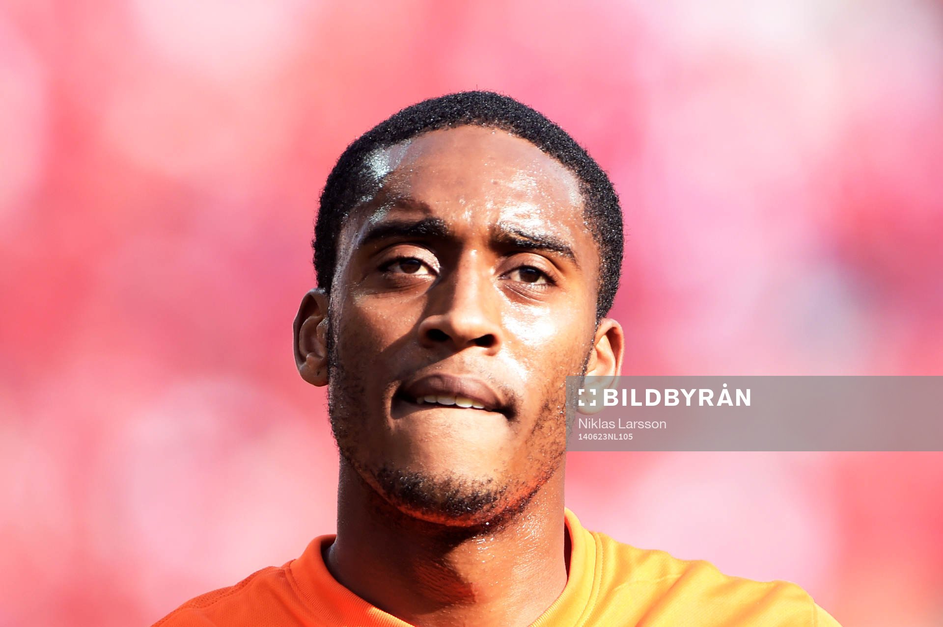 Hollands Leroy Fer under fotbollsmatchen mellan Holland och Chile under fotbolls-VM den 23 juni 2014 i Sao Paulo.