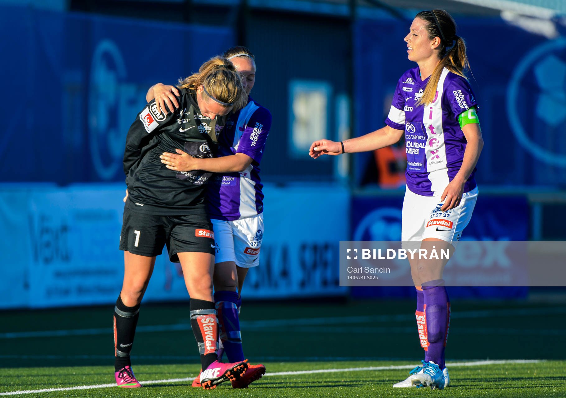 Jitex målvakt Jennifer Falk deppar