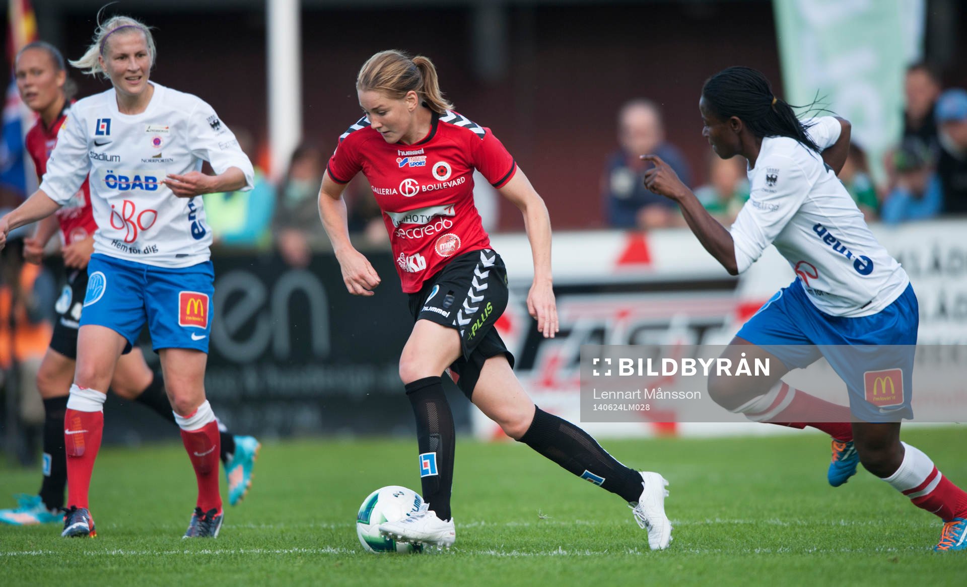 Kristianstads Mia Carlsson i matchen i damallsvenskan