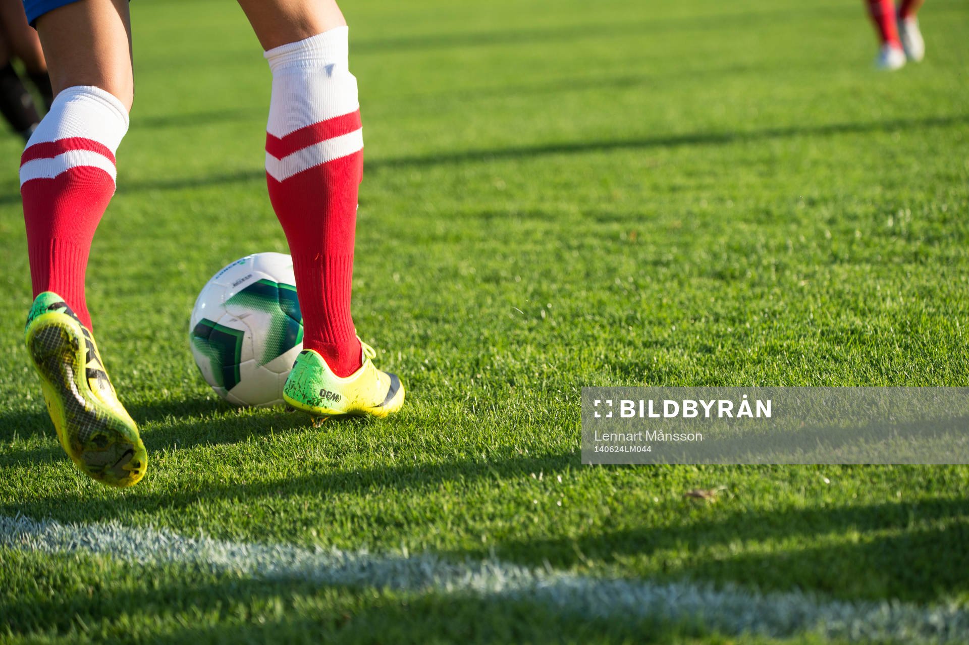 Bollkontroll i matchen i damallsvenskan mellan Kristianstad