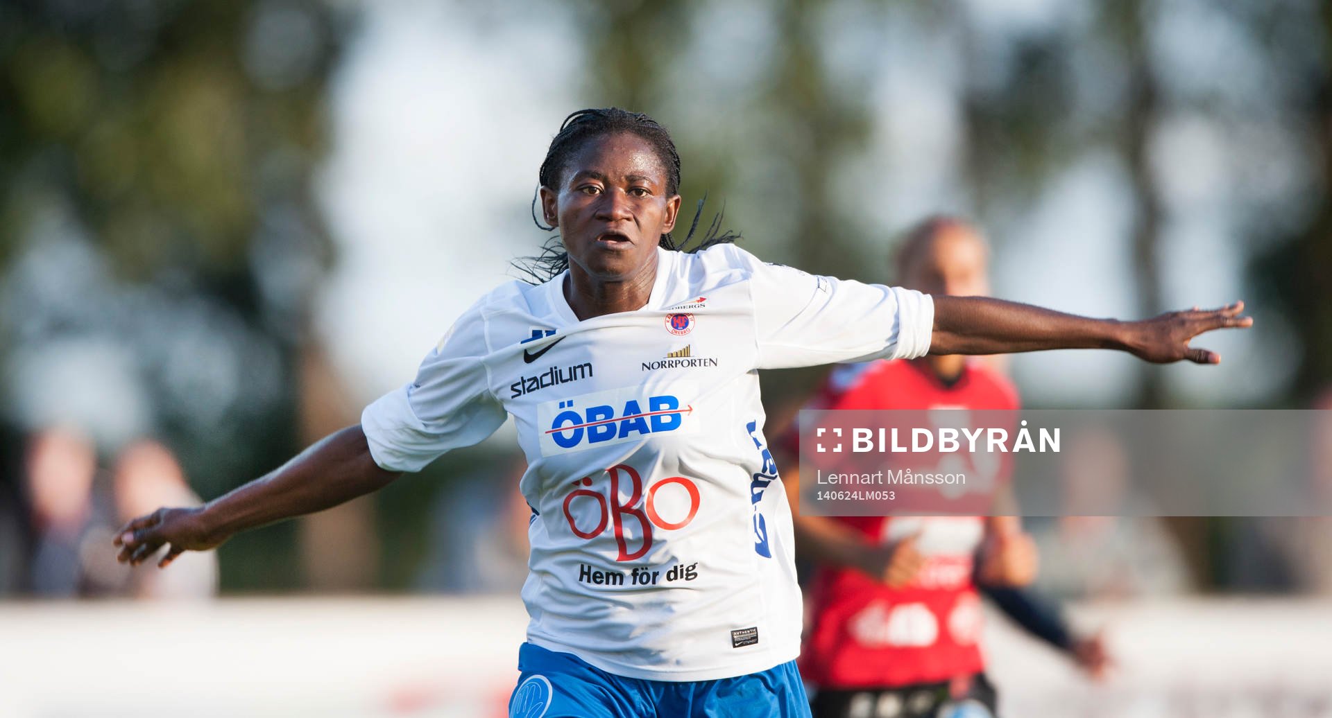 Örebros Sarah Michael i matchen i damallsvenskan mellan