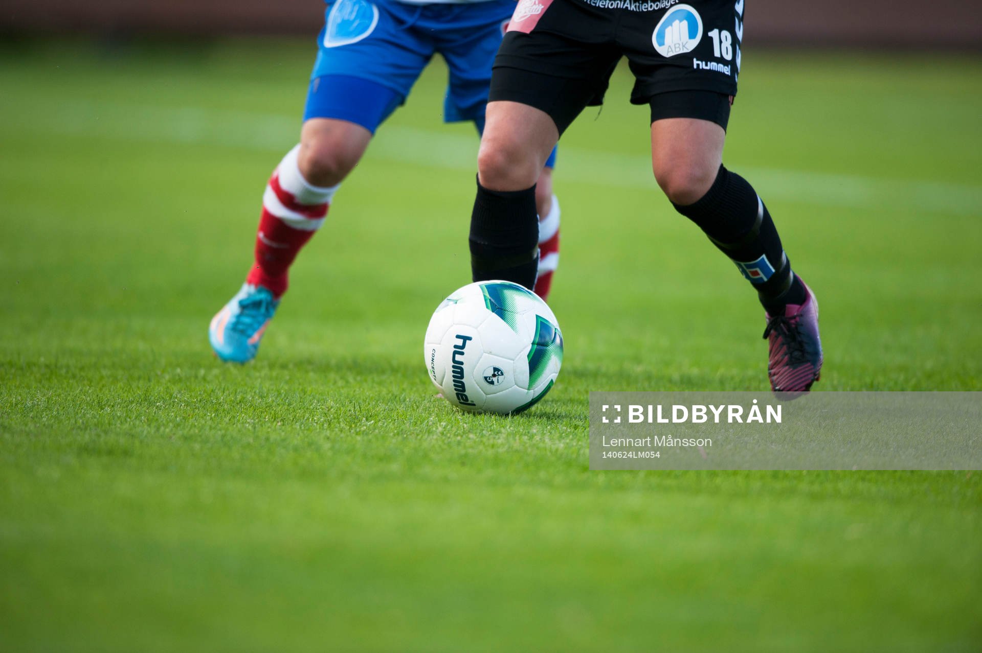 Bollkontroll i matchen i damallsvenskan mellan Kristianstad