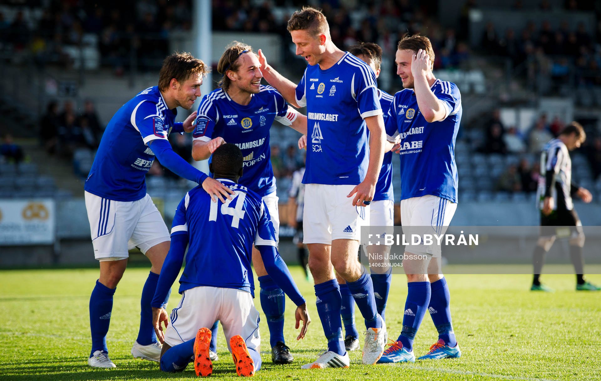 GIF Sundsvalls Daniel Sliper, Kevin Walker, Johan Eklund,