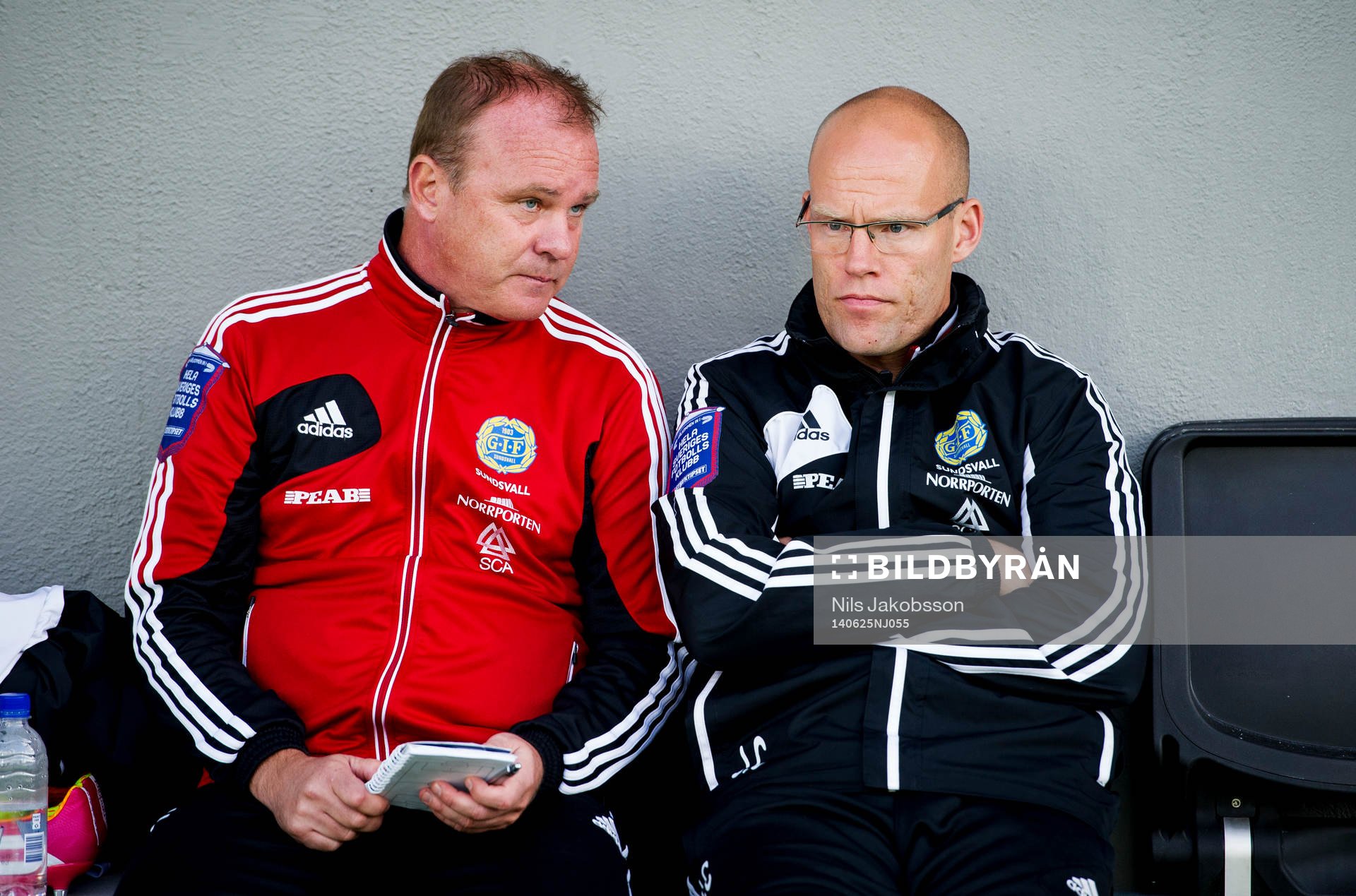 GIF Sundsvalls tränare Roger Franzén och tränare Joel