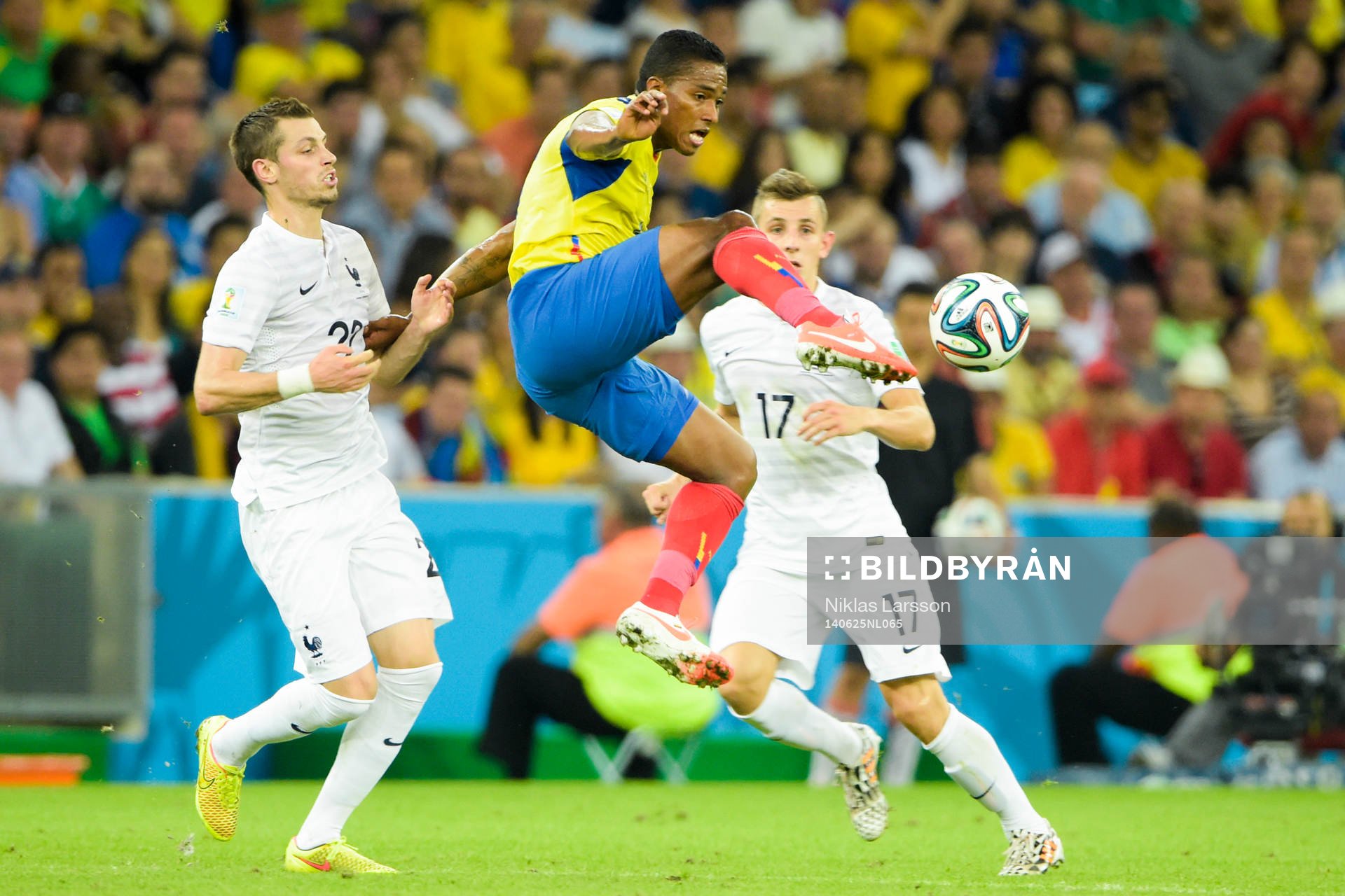Ecuadors Antonio Valencia och Frankrikes Morgan