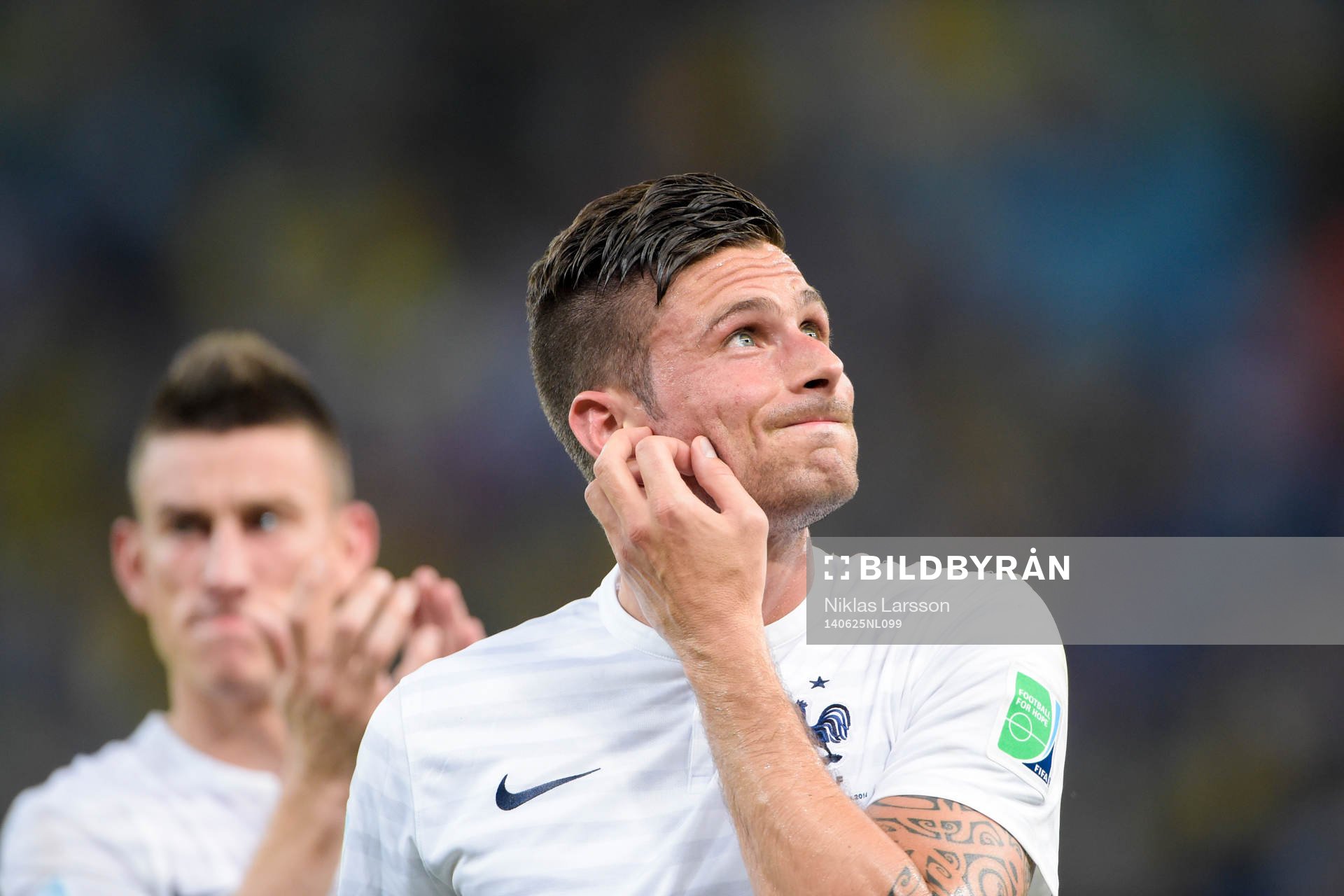 Frankrikes Olivier Giroud deppar