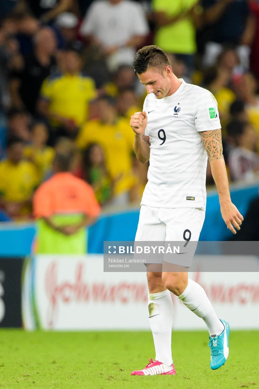 Frankrikes Olivier Giroud deppar